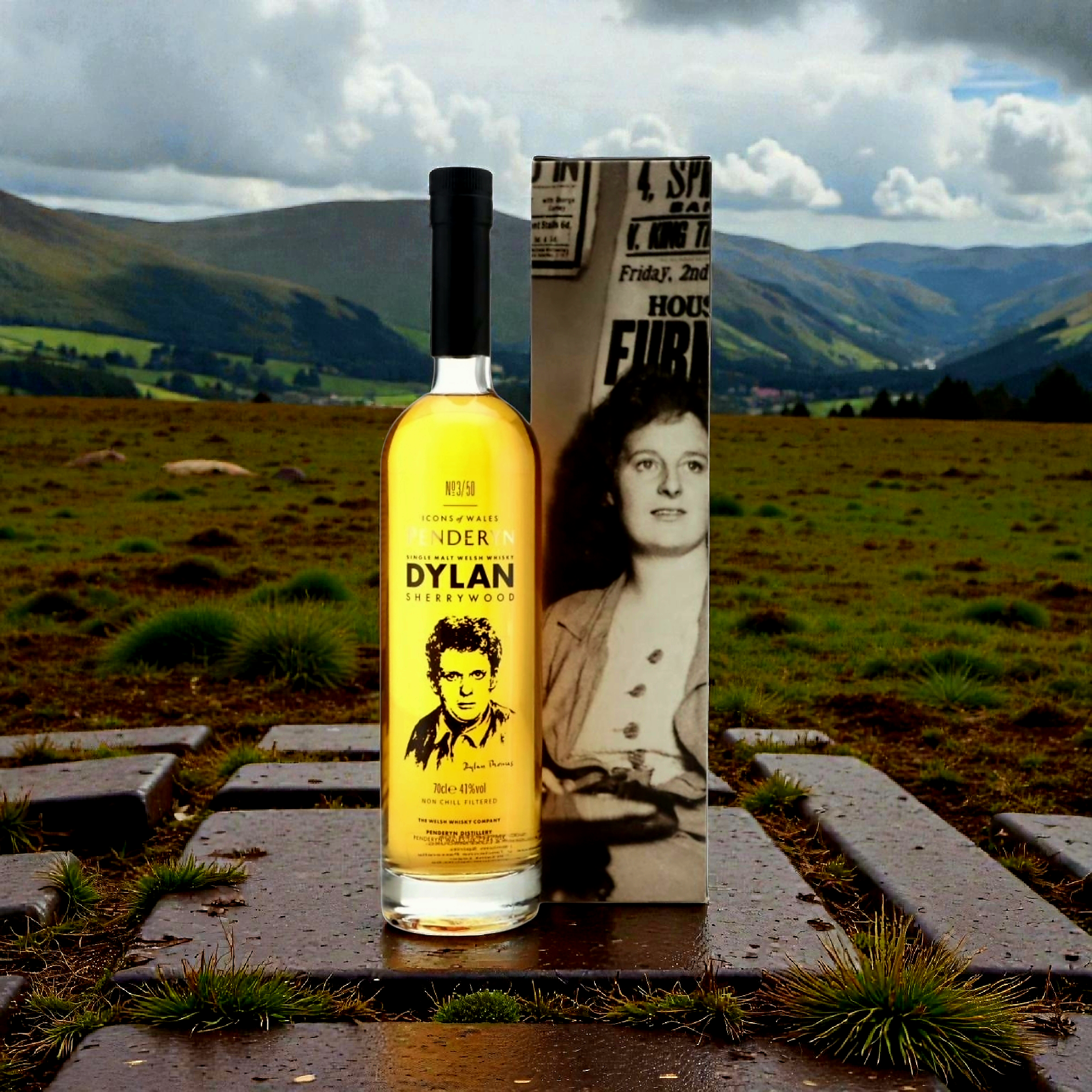 Penderyn Icons Of Wales Set 3 Penderyn Dylan Thomas